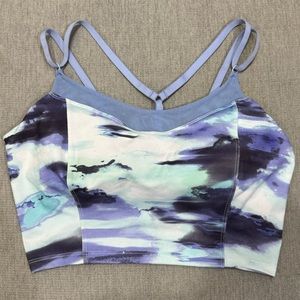 Purple Multicolor Workout Tank Top